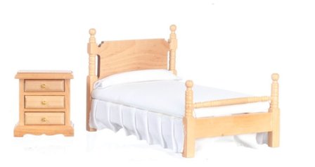 Wit metaal bed