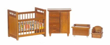 Houten 4 delige kinderkamer set