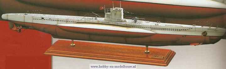 Gelijk convergentie bezig U-Boat U-47 Type VII B - www.hobby-en-modelbouw.nl