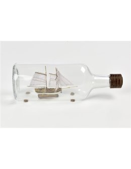 Hannah; schip in fles kopen; schip in fles bouwpakket; bootje in fles knutselen; zeilboot in fles; scheepje in fles; zeilschip 