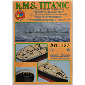 Mantua; Titanic; Houten bouwmodel; houten modelbouw; modelbouw boot; 