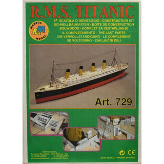 Mantua; Titanic; Houten bouwmodel; houten modelbouw; modelbouw boot; 