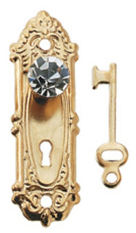 deurknop; Poppenhuis; schaal 1 op 12: 1op12; poppenhuis; bouwelementen poppenhuis; poppenhuis bouwmaterialen; bouwelementen pop