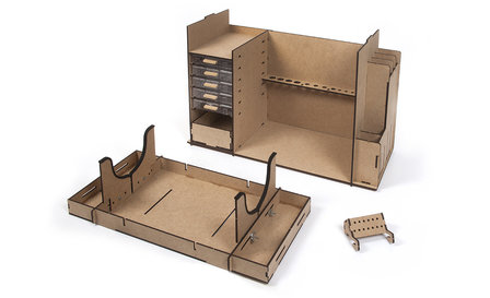 Gereedschapskist/montagekast; Gereedschapset; modelbouw schepen; OcCre; Occre modelbouw; modelbouw; nederlandse bouwbeschrijvin