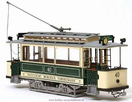 Tram Berlin voor spoor G; 53004; spoor G; nederlandse bouwbeschrijving; OcCre; Occre modelbouw; modelbouw; modelbouw; modelbouw