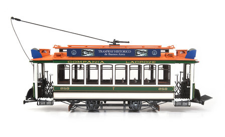 OC53010; Tram-Buenos-Aires-voor-spoor-G spoor G; modelbouw tram OcCre; Occre modelbouw; modelbouw; nederlandse bouwbeschrijving