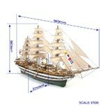 Amerigo Vespucci; oc15006; modelbouw; OcCre; Nederlandse bouwbeschrijving; 15006; modelbouw; OcCre; Nederlandse bouwbeschrijvin