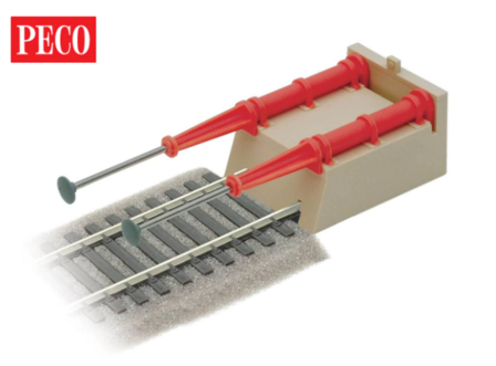 Stootblok; peco modelspoor; peco rails; peco wissels; spoor N; spoor HO; spoor G; spoor 1; spoor 0; spoor HOe; spoor On30; spoo