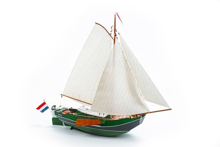 Zeeschouw 1:22;  modelbouw boot; BILLING BOATS;  Platbodemvisboot Nederlandse visserij-industrie Bootontwikkeling Rompstructuur