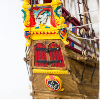 Kolderstok, modelbouwpakket, VOC Retourschip Batavia, modelbouw, schip, Batavia, Gouden Eeuw, historische schepen, modelbouw vo