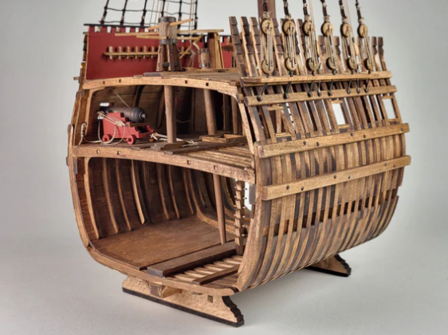 Kolderstok, modelbouwpakket, VOC Retourschip Batavia, modelbouw, schip, Batavia, Gouden Eeuw, historische schepen, modelbouw vo