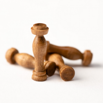 Deze 12 mm hoge kolommetjes van Amati zijn vervaardigd uit kwalitatief notenhout. Ze zijn ideaal voor modelbouwers die s
