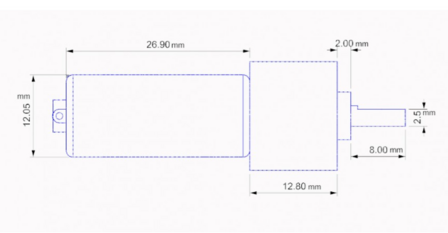 Micro-motor met lage snelheid 