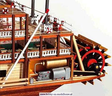 mississippi; raderboot; occre; modelbouw; modelbouwschepen; occre modelbouw; occre boten; houten modelbouw; modelbouw passagier