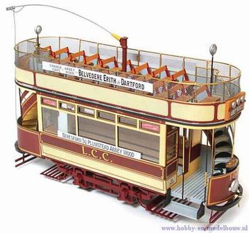 Tram London 106 voor spoor G; 53008;  London 106; spoor G; modelbouw tram OcCre; Occre modelbouw; modelbouw; nederlandse bouwbe