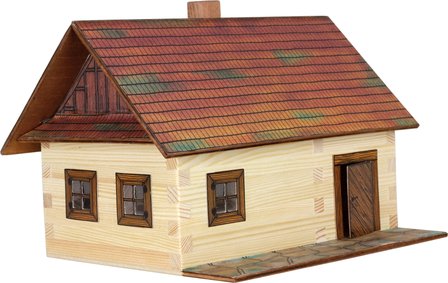 hobby en modelbouw; Dorpshuis; W02; Walachia; houten speelgoed, houten modelbouw, schaal 1:32; 1:32; modelbouw;