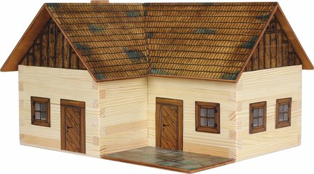 hobby en modelbouw; Vrijstaand huis; W18; Walachia; houten speelgoed, houten modelbouw, schaal 1:32; 1:32; modelbouw; 