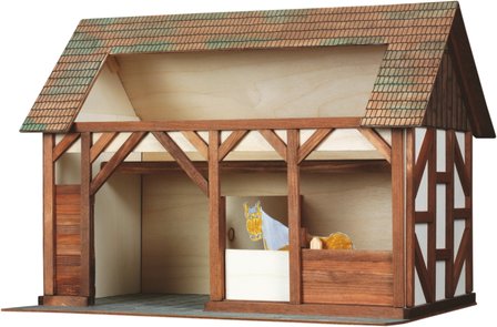 hobby en modelbouw; Stal; W30; Walachia; houten speelgoed, houten modelbouw, schaal 1:32; 1:32; modelbouw;