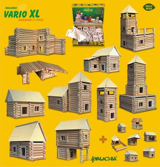 hobby en modelbouw; Variobox XL 184 stuks; W21;  Walachia; houten speelgoed, houten modelbouw, schaal 1:32; 1:32; modelbouw; ho