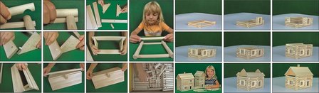 hobby en modelbouw; Vario Massive 209 stuks; W25;  Walachia; houten speelgoed, houten modelbouw, schaal 1:32; 1:32; modelbouw;