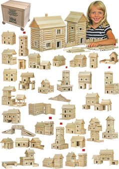hobby en modelbouw; Walachia; houten speelgoed, houten modelbouw, schaal 1:32; 1:32; modelbouw; Vario Massive box 418 stukjes; 