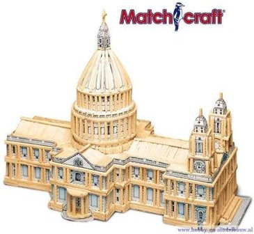 Matchmodeller,bouwen met lucifers,modelbouw met lucifers,lucifer bouwpakket;St. Paul&#039;s Cathedral