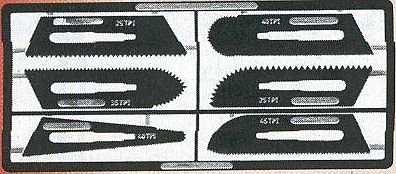 Scalpelzaagbladen; snijgereedschap; modelbouw gereedschap; miniatuur gereedschap; modelbouw