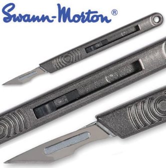 Metalen scalpelmeshouder; SH10; Swann Morton; snijgereedschap; modelbouw gereedschap; miniatuur gereedschap; modelbouw; hobby e