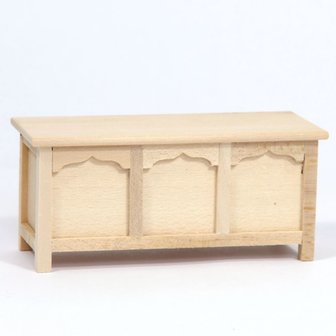 Dekenkist; Poppenhuis inrichting; inrichting poppenhuis; poppenhuis meubels 1:12; schaal 1 op 12: 1op12; meubels poppenhuis; me