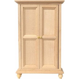 Garderobekast van blank hout
