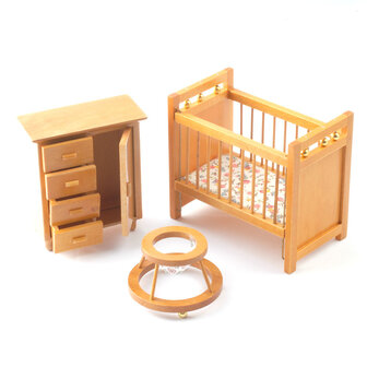 Houten babykamerset 