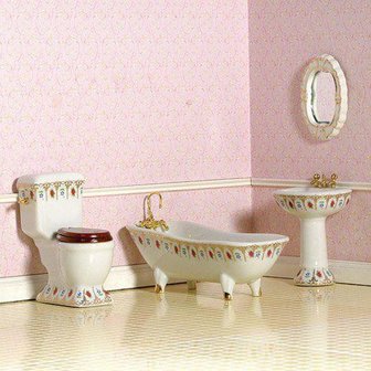 Luxe badkamerset, 4 delig. Victoriaanse stijl