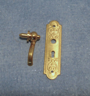 deurknop; waterafvoer; Poppenhuis; schaal 1 op 12: 1op12; poppenhuis; bouwelementen poppenhuis; 