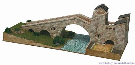 Camprod&oacute;n bridge; Aedes Ars; 1201; miniatuur bruggen; modelbouw bruggen; echte steentjes; keramische steentjes; kleine b