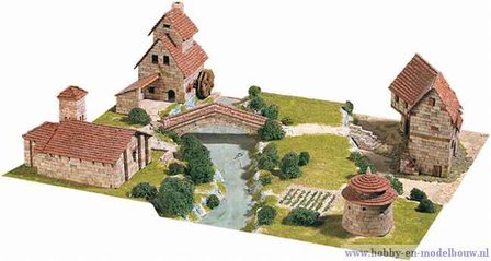 Aedes Ars; 1456; Rural Diorama; miniatuur diarama; modelbouw diarama;  miniatuur burchten; modelbouw burchten; echte steentjes;