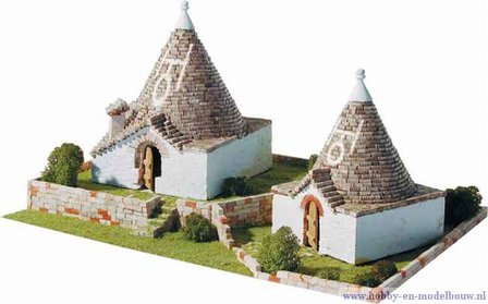 Aedes Ars; AE1257; Trulli of Alberobello; miniatuur diarama; modelbouw diarama;  miniatuur burchten; modelbouw burchten; echte 