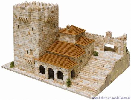 Aedes Ars; AE1264; Bujaco tower; miniatuur diarama; modelbouw diarama;  miniatuur burchten; modelbouw burchten; echte steentjes