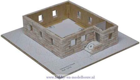 Aedes Ars; AE1418; Duits woonhuis; miniatuur diarama; modelbouw diarama;  miniatuur burchten; modelbouw burchten; echte steentj