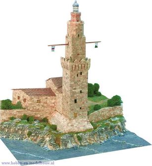 Aedes Ars; AE1259; Porto Pi lighthouse; miniatuur diarama; modelbouw diarama;  miniatuur burchten; modelbouw burchten; echte st