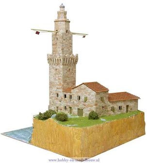 Aedes Ars; AE1259; Porto Pi lighthouse; miniatuur diarama; modelbouw diarama;  miniatuur burchten; modelbouw burchten; echte st