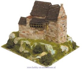 Aedes Ars; AE1302; Small refuge HO; miniatuur diorama; modelbouw diarama;  miniatuur burchten; modelbouw burchten; echte steent
