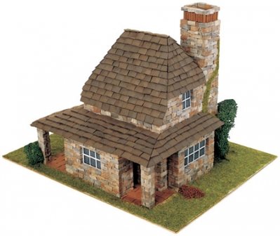 Domus Kits; 40042; Country House 2; Country; schaal 1:50; 1op50; modelbouw bruggen;  miniatuur brug; modelbouw brug; echte stee