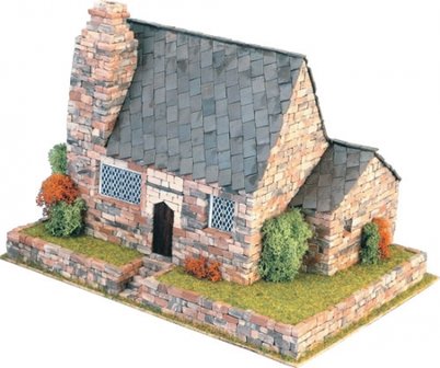 Domus Kits; 40302; Country House 5; Country; schaal 1:50; 1op50; modelbouw bruggen;  miniatuur brug; modelbouw brug; echte stee