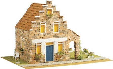 Domus Kits; 40306; Country House 9; Country; modelbouw bruggen;  miniatuur brug; modelbouw brug; echte steentjes; keramische st