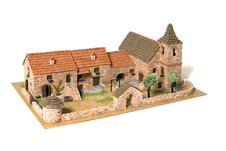 domuskits; diorama; modelbouw steen