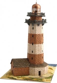 Faro van echte baksteentjes, schaal 1:87