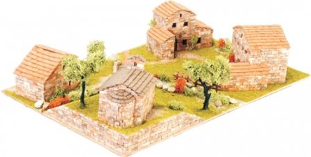 Domus Kits; 40204; Diorama 1 van echte baksteentjes; schaal 1:87; 1op87; miniatuur kastelen; modelbouw kastelen;  miniatuur bur