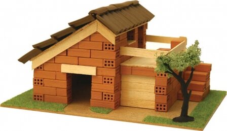 Domus Kits; 40116; K.I.D. 6;  echte steentjes; keramische steentjes; kleine baksteentjes; miniatuur baksteentjes; modelbouw ste