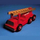 Brandweer- en ladderwagen; gordon warr; bouwtekeningen houten speelgoed,bouwpakket houten speelgoed,houten speelgoed zelf maken