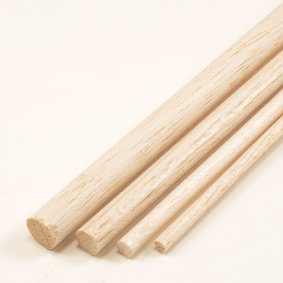 Balsahout; Balsa; timmeren; timmerwerk; modelbouw; hout; rondhout; duvels; dowels